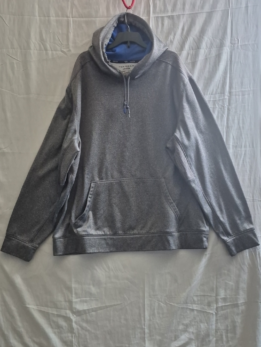 TEK Gear Grey Hooded Pullover Sweatshirt